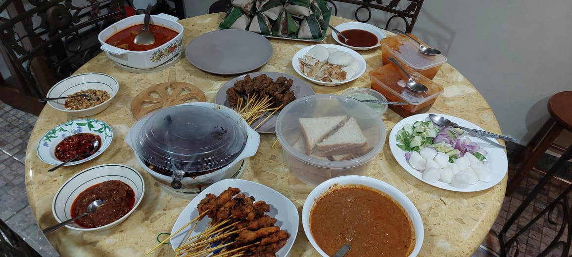 The birthday meal arranged for family to share